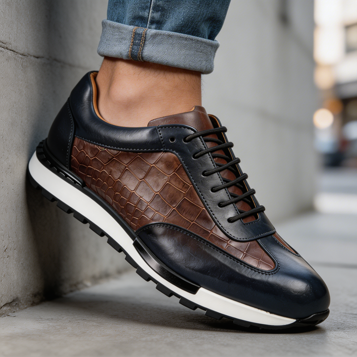 Hubert - Baskets en Cuir à Lacets