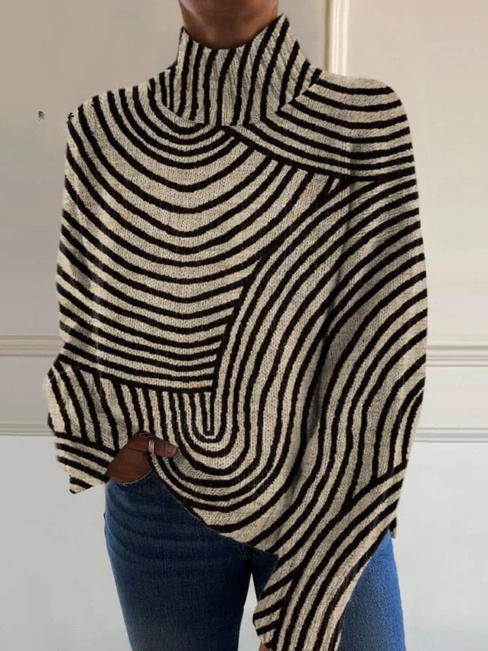 Silira - Pull À Col Roulé « Dessin Au Trait »