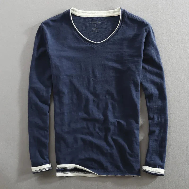 Roderick - Chemise en Coton À Manches Longues