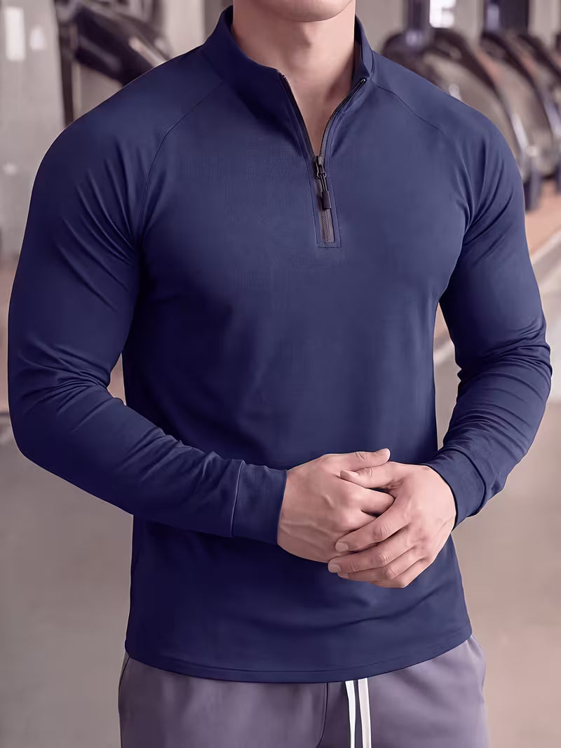 Zerdan - Sweat-shirt À Manches Longues Et Demi-zip