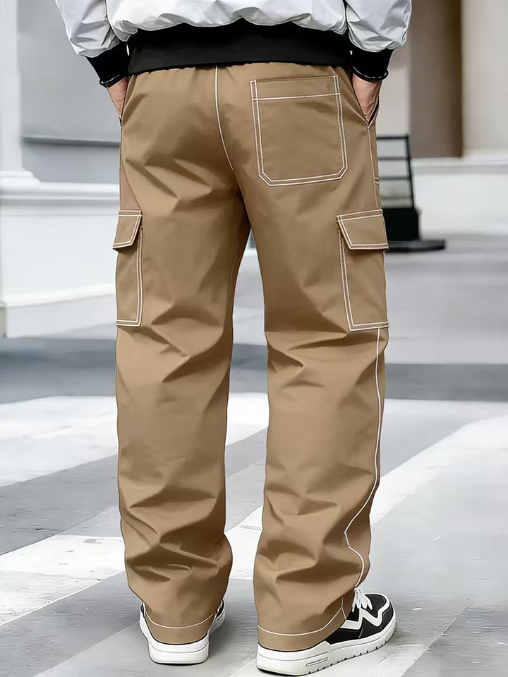 Jamein - Pantalon Cargo Avec Coutures Contrastées