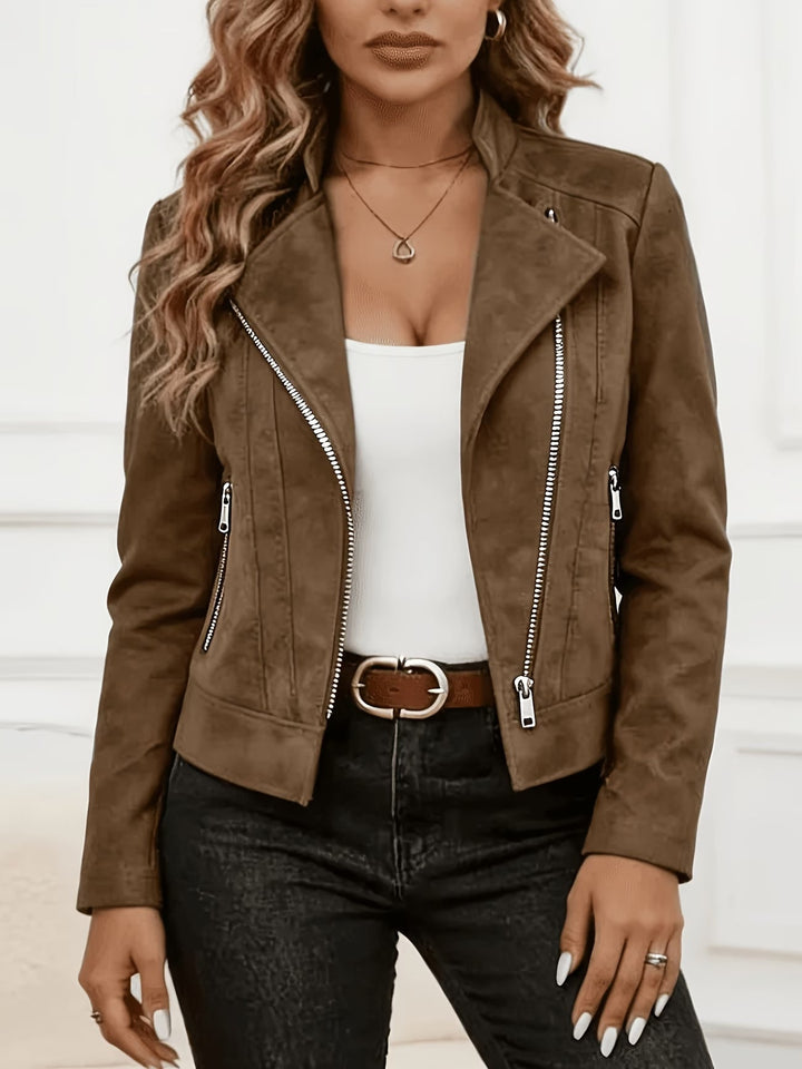 Amina - Veste À Manches Longues Avec Fermeture Éclair