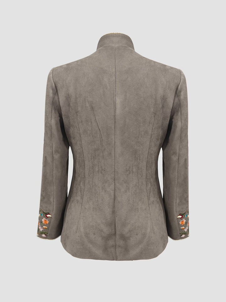 Anisaa - Veste Élégante À Col Montant