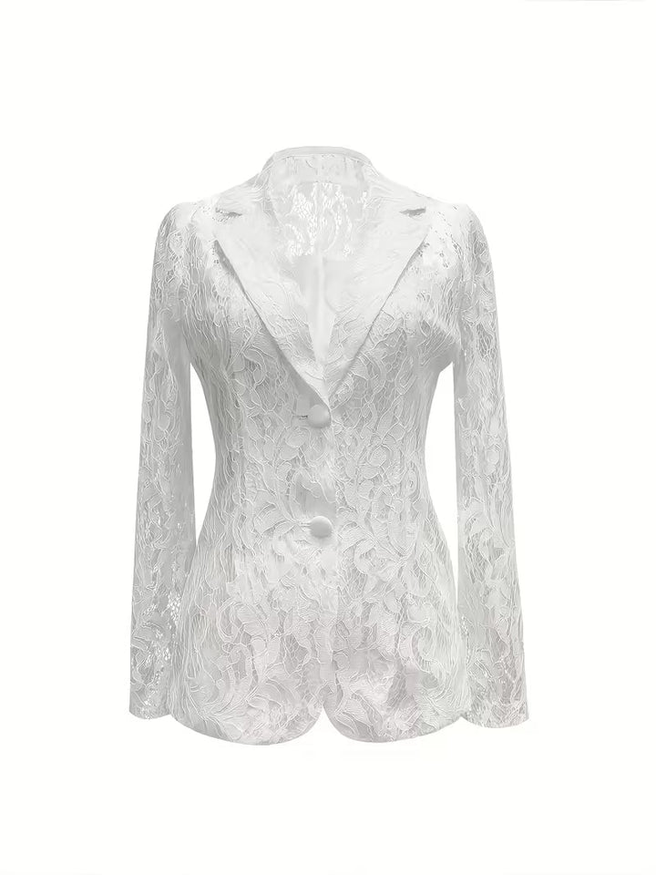 Kyliza - Blazer à Fleurs Doublé Printemps-été