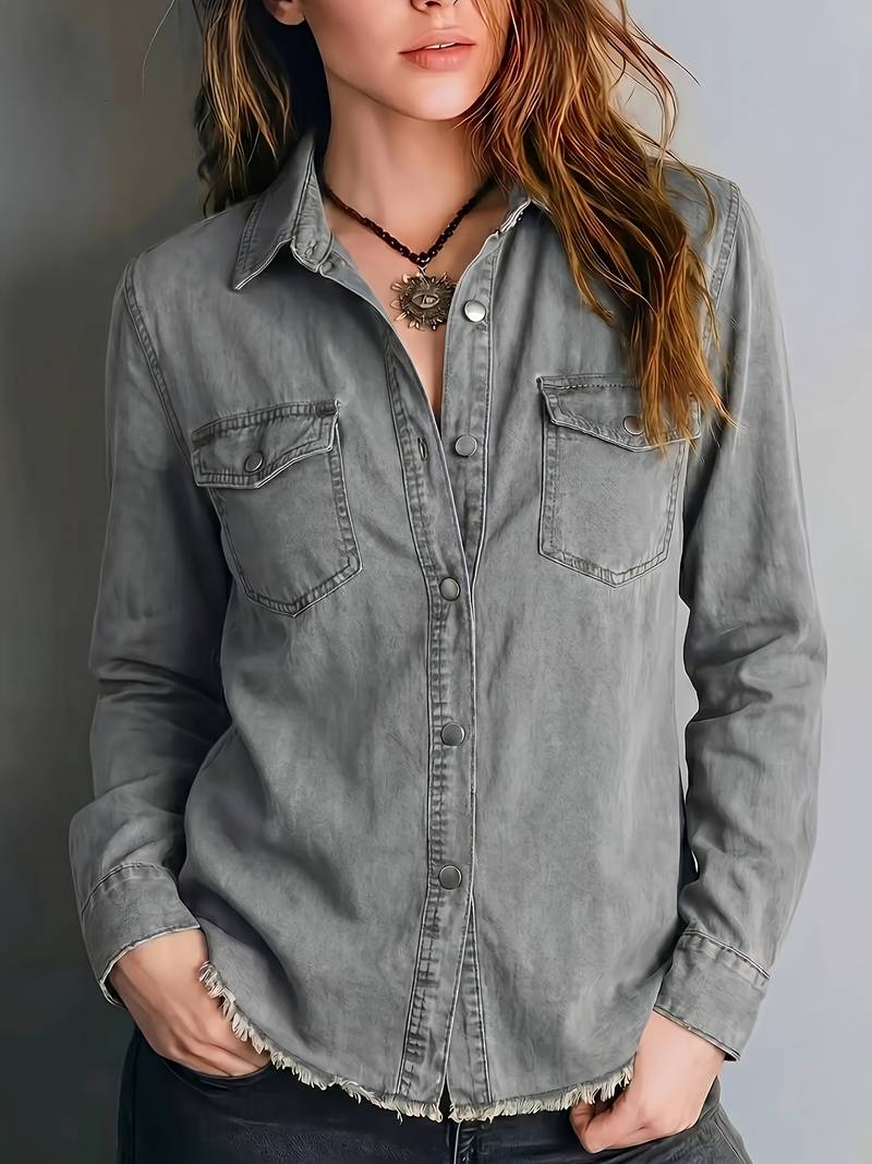 Blazka - Chemise Élégante À Boutons Sur Le Devant Avec Poche