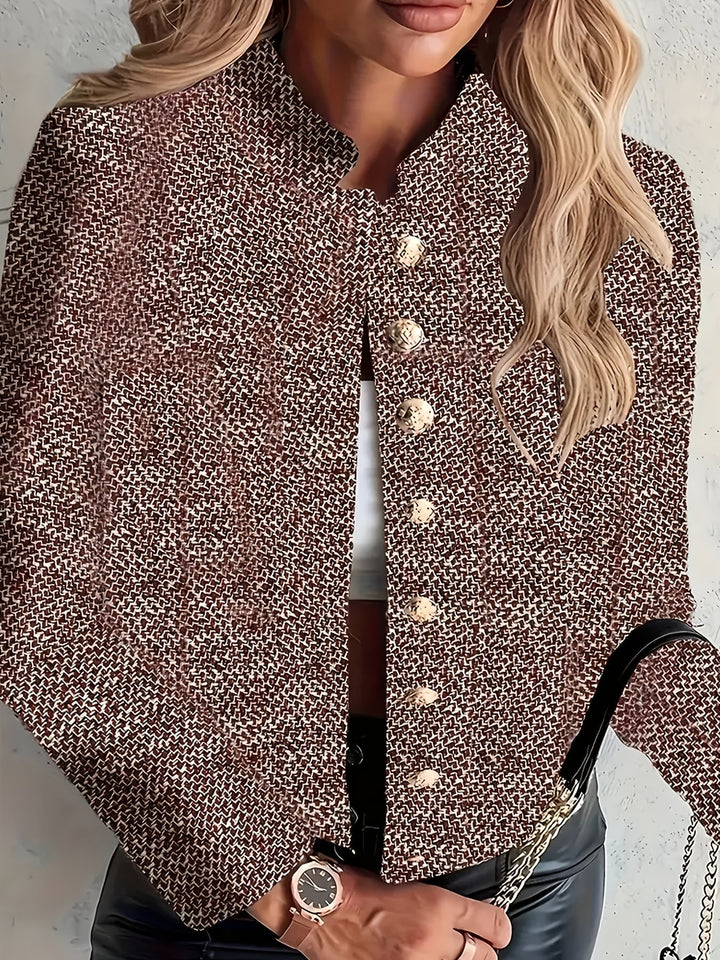 Aruzhan - Élégant Blazer À Manches Longues Avec Boutons