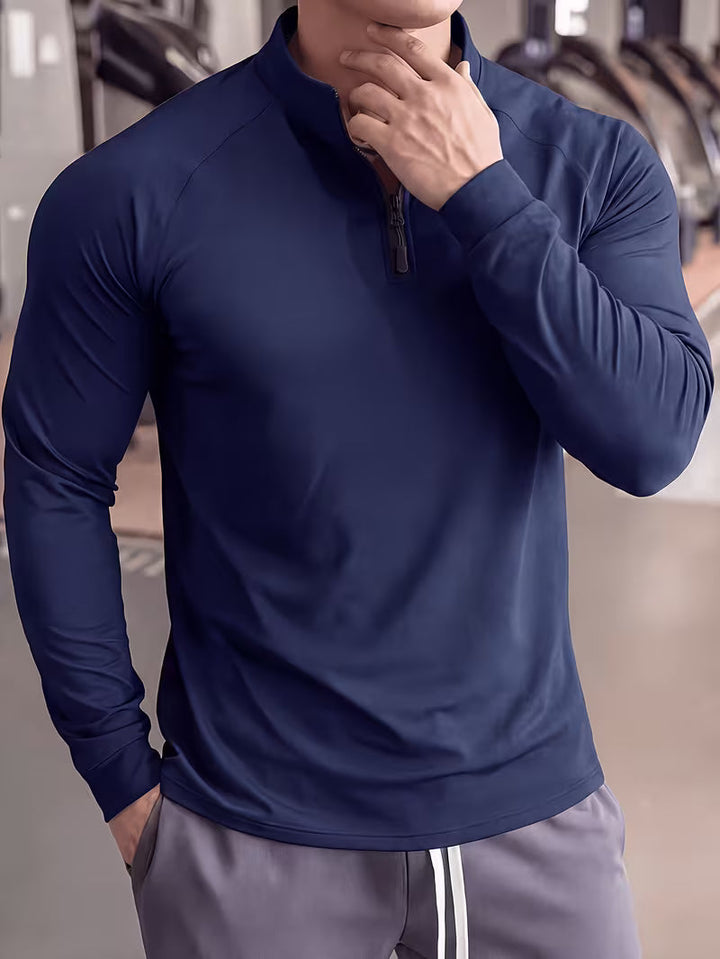 Zerdan - Sweat-shirt À Manches Longues Et Demi-zip