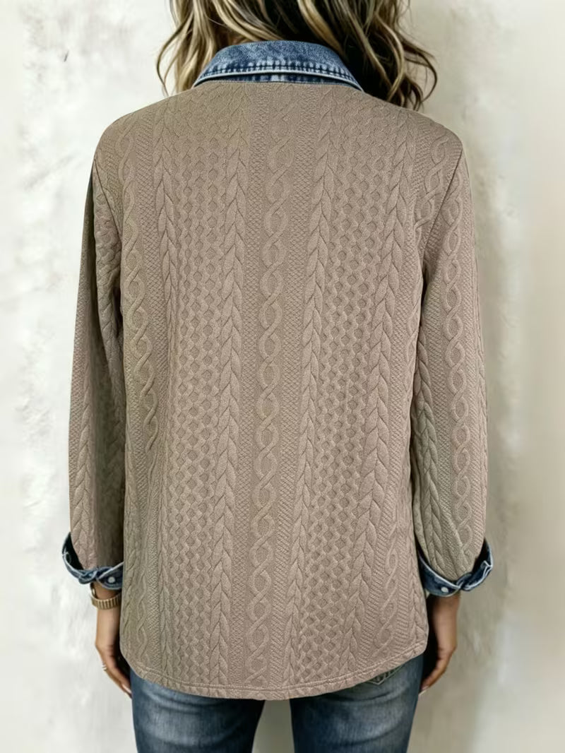 Leoora - Chemise À Manches Longues Et Poches Plaquées