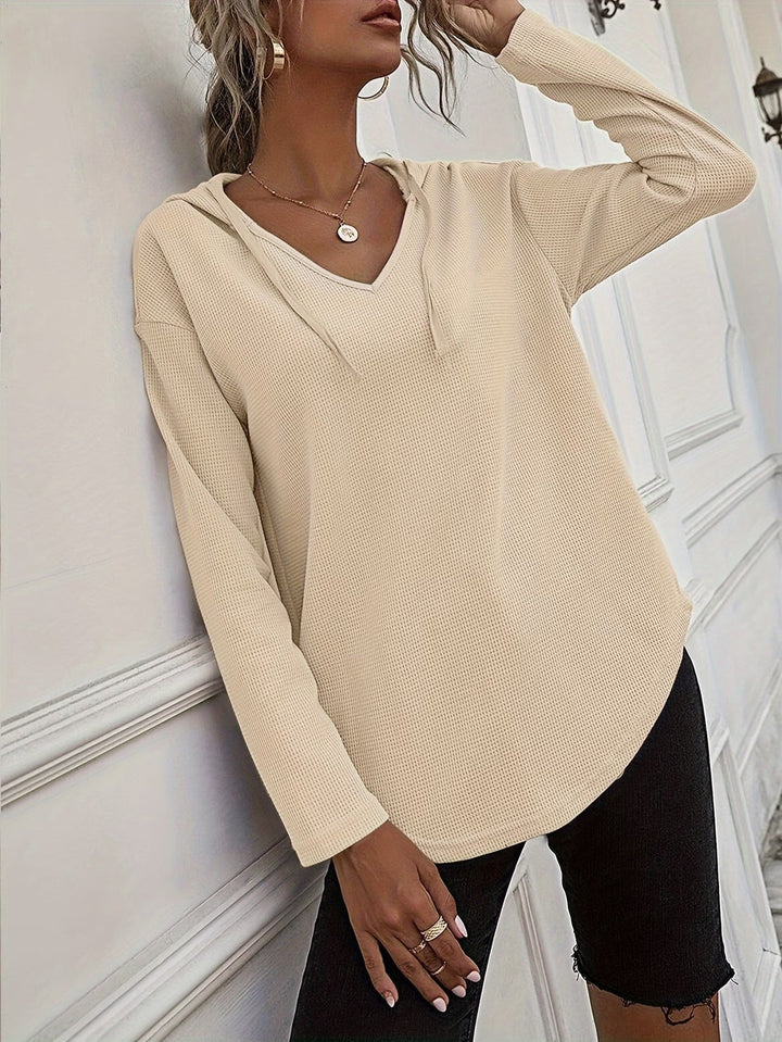 Seonie - Manches Longues Sweat À Capuche À Col en V