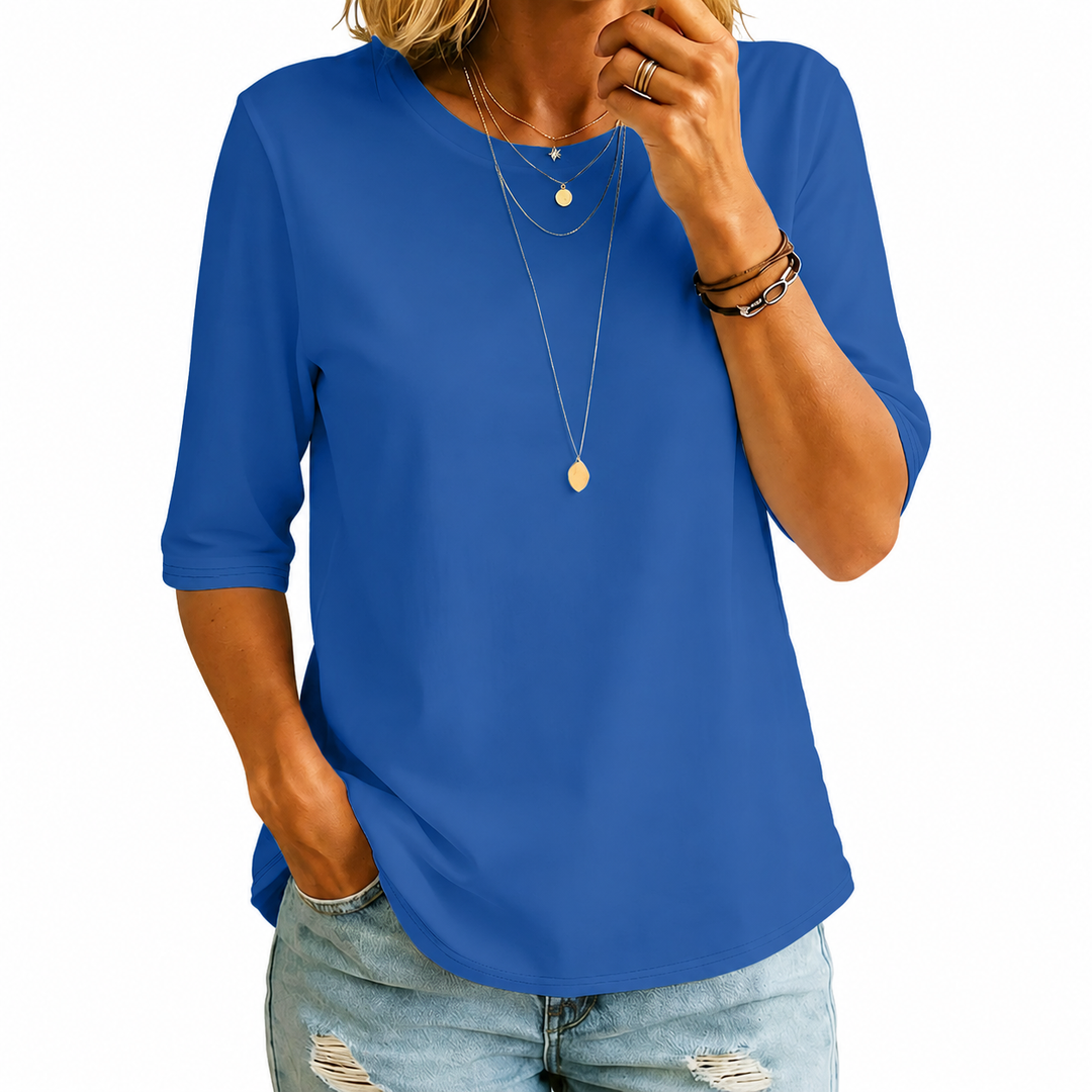 Uththara - Chemise Confortable À Manches Courtes