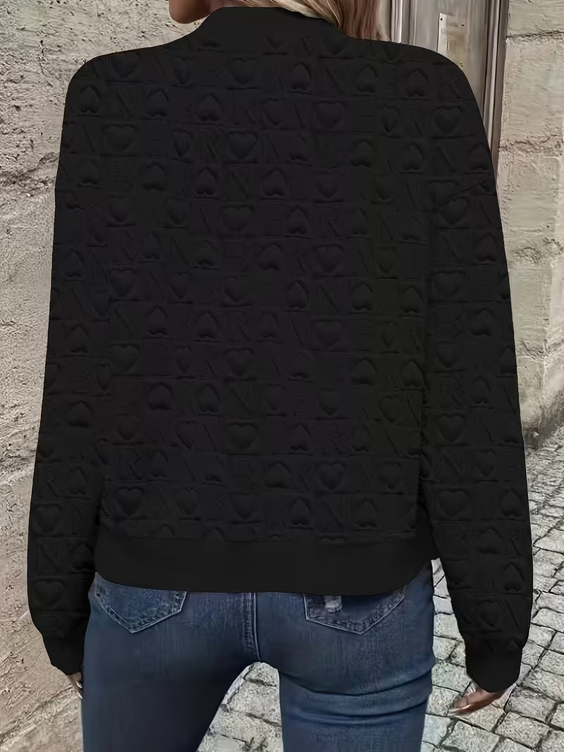 Lojina - Veste Zippée À Motif De Cœurs en Relief
