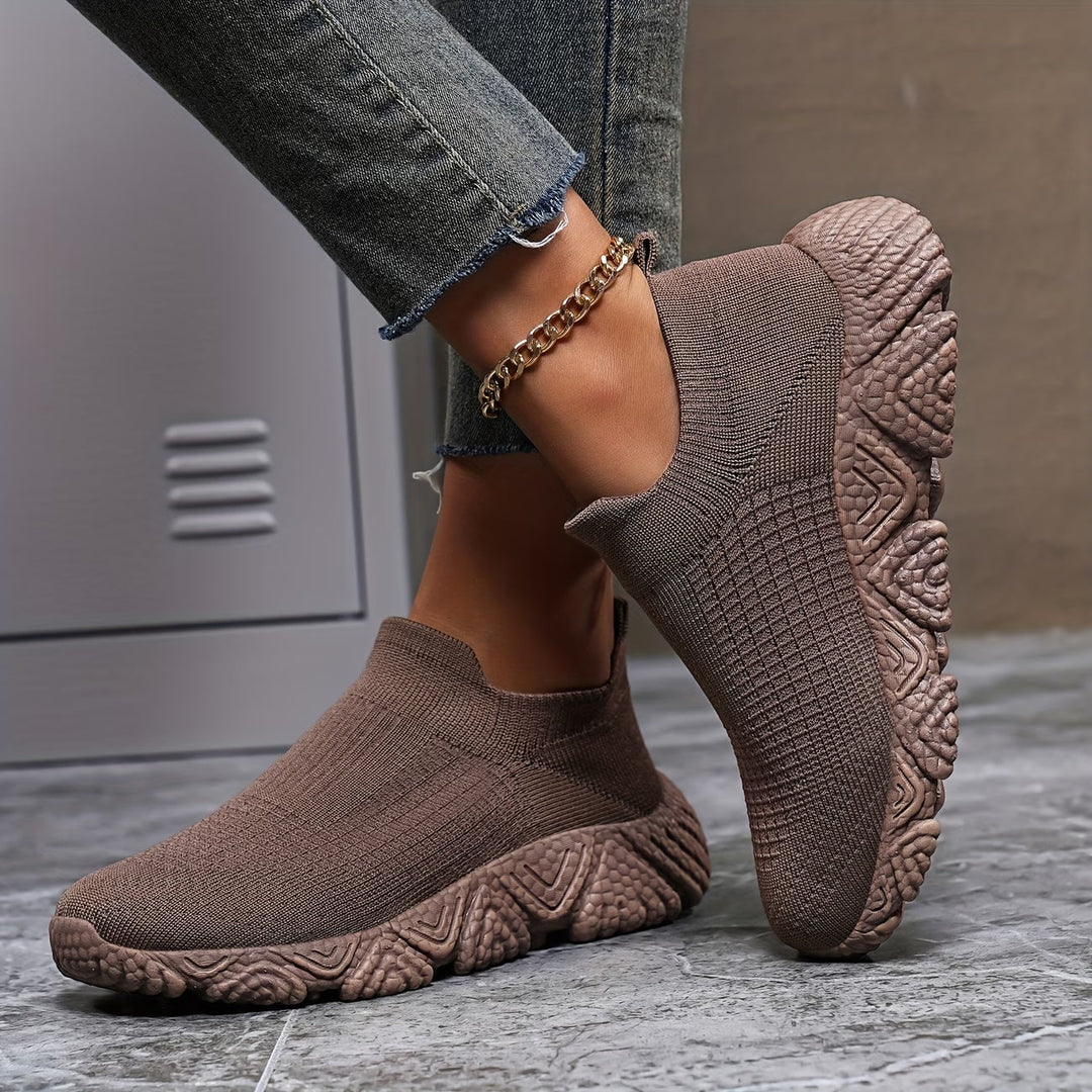 Elisha - Chaussures Tricotées À Semelle Épaisse