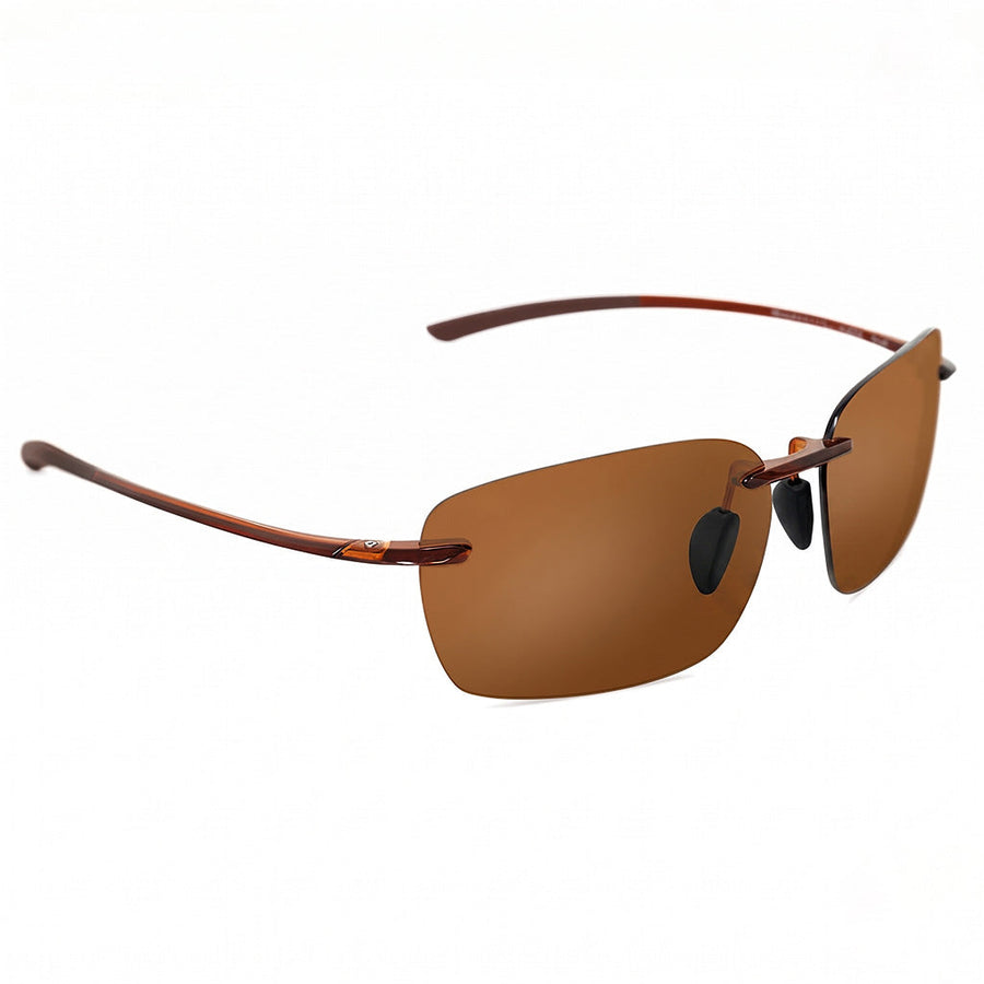 Zenvora - Lunettes De Soleil Modernes À Miroir Rectangulaire Sans Monture
