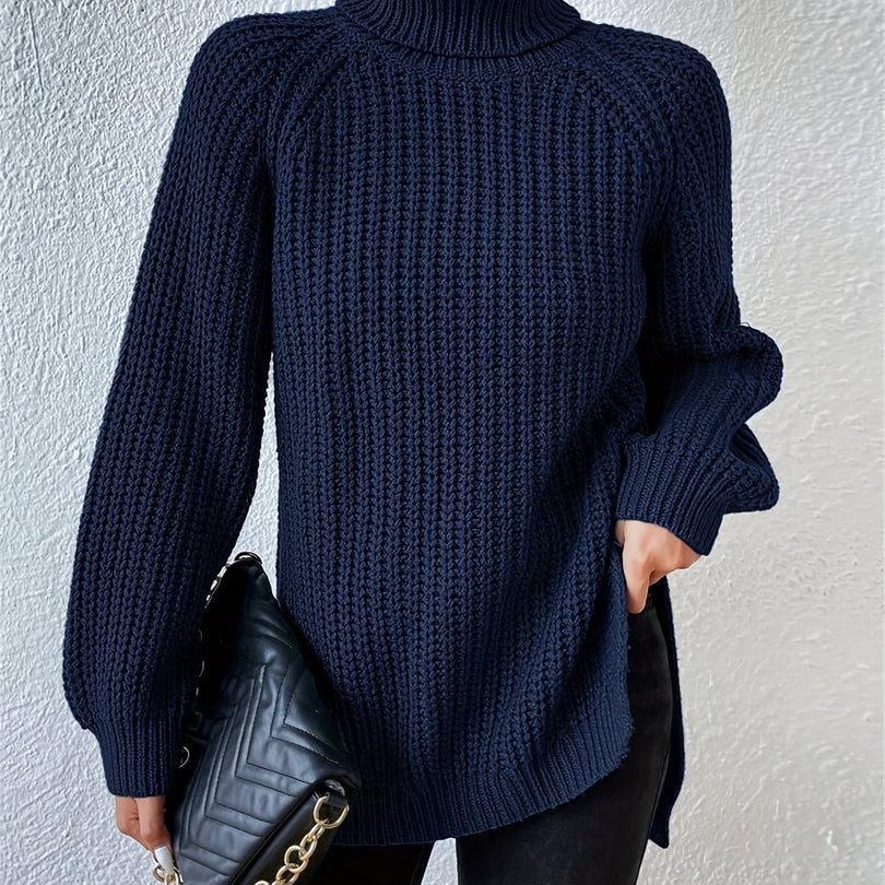 Felina - Pull À Col Roulé Et Manches Longues en Maille