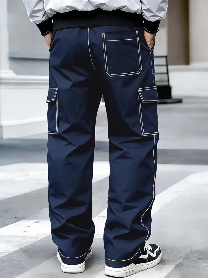 Jamein - Pantalon Cargo Avec Coutures Contrastées