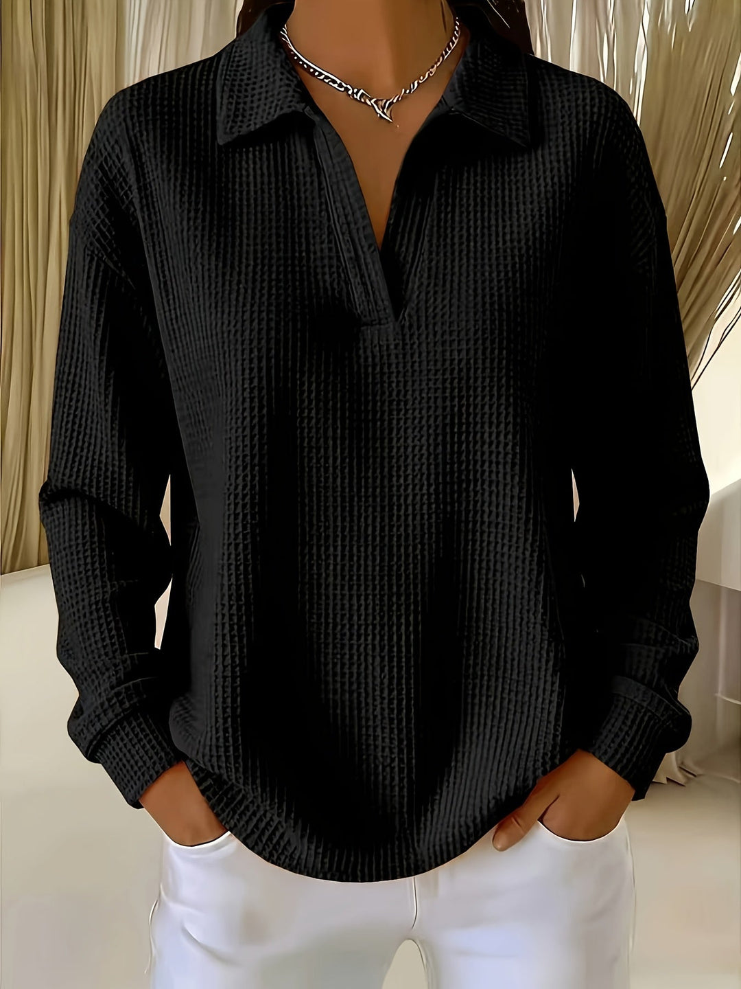 Daphnie - Chemise Élégante À Col Polo