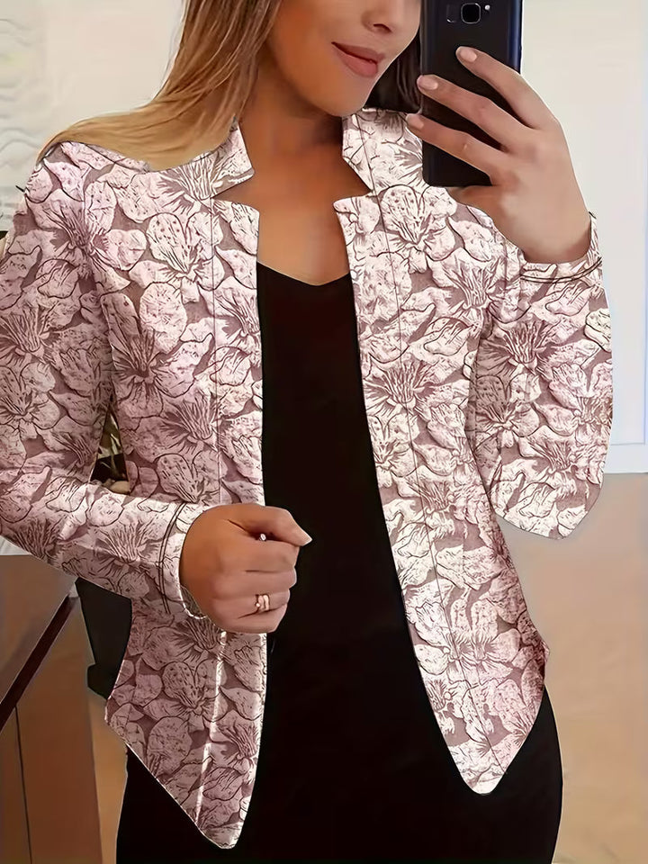 Tifany - Blazer à Manches Longues à Imprimé Floral
