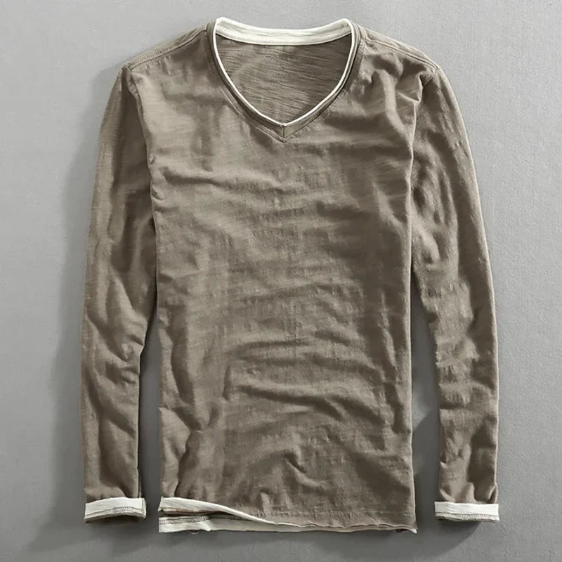 Roderick - Chemise en Coton À Manches Longues