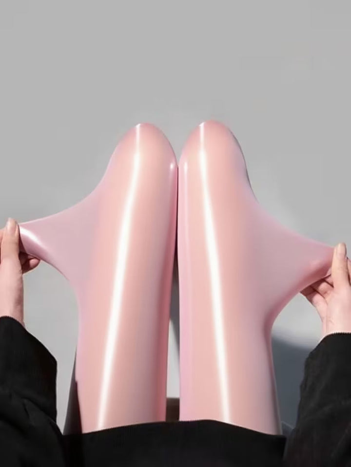 Bekah - Collants Extensibles Brillants Avec Pied