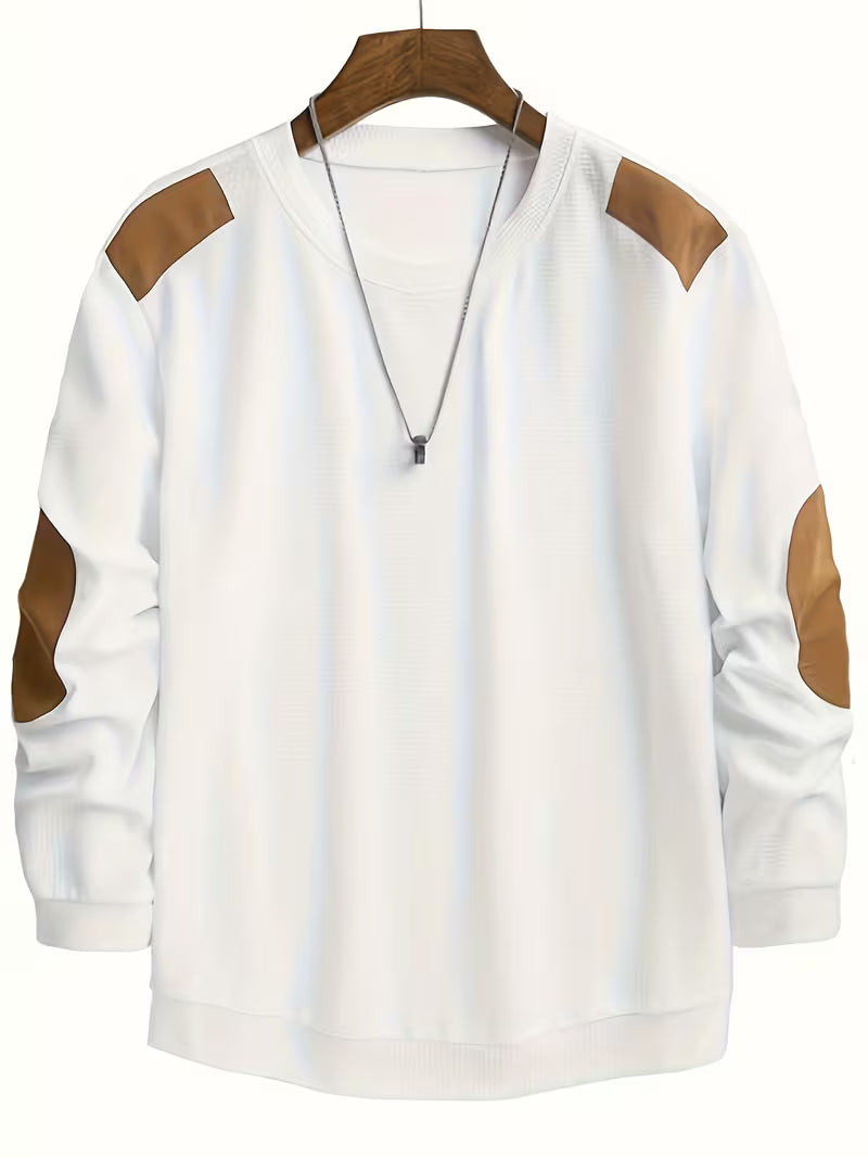 Joaol - Sweat-Chemise Décontracté en Maille Gaufrée