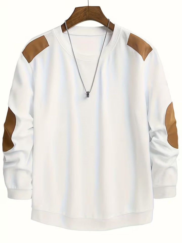 Joaol - Sweat-Chemise Décontracté en Maille Gaufrée