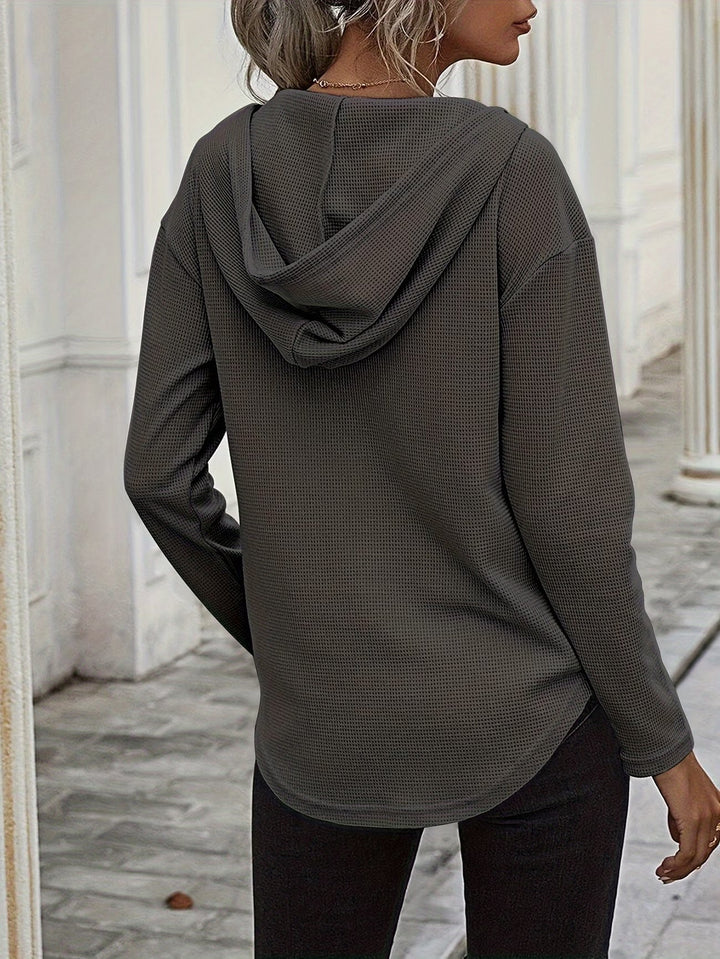 Seonie - Manches Longues Sweat À Capuche À Col en V