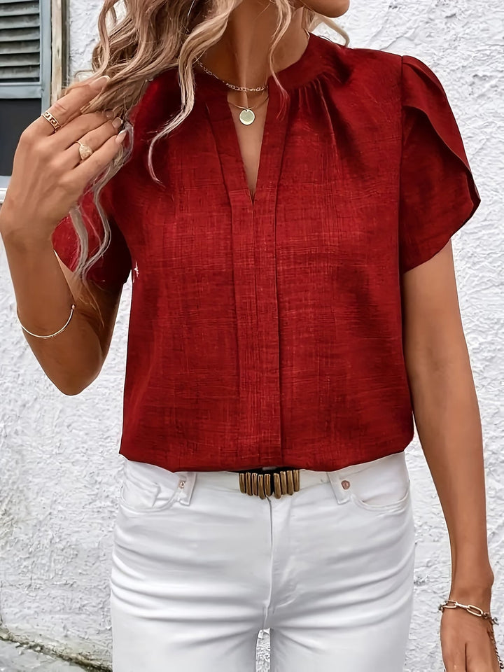 Kacey - T-shirt À Manches Courtes Et Col en V