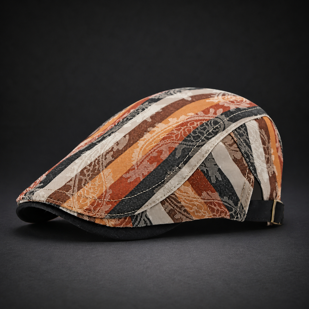 Leoan - Casquette Plate À Motif Vintage