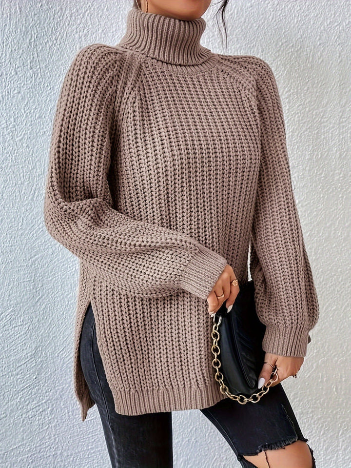 Felina - Pull À Col Roulé Et Manches Longues en Maille