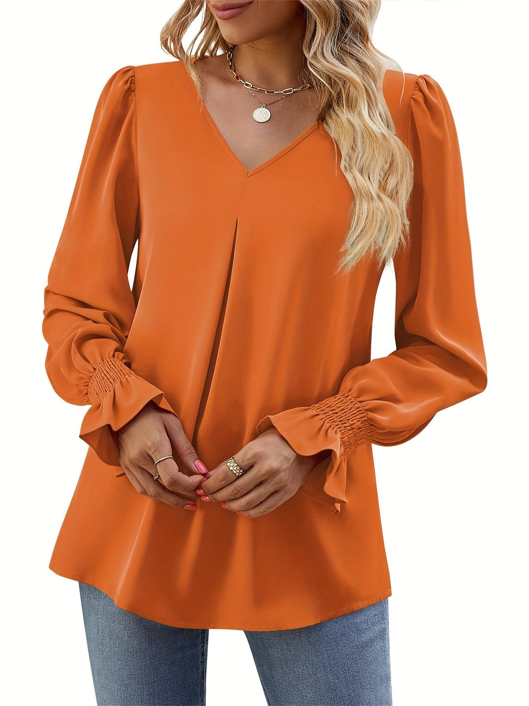 Shugyla - Chemise Ample À Manches Longues Et Volants
