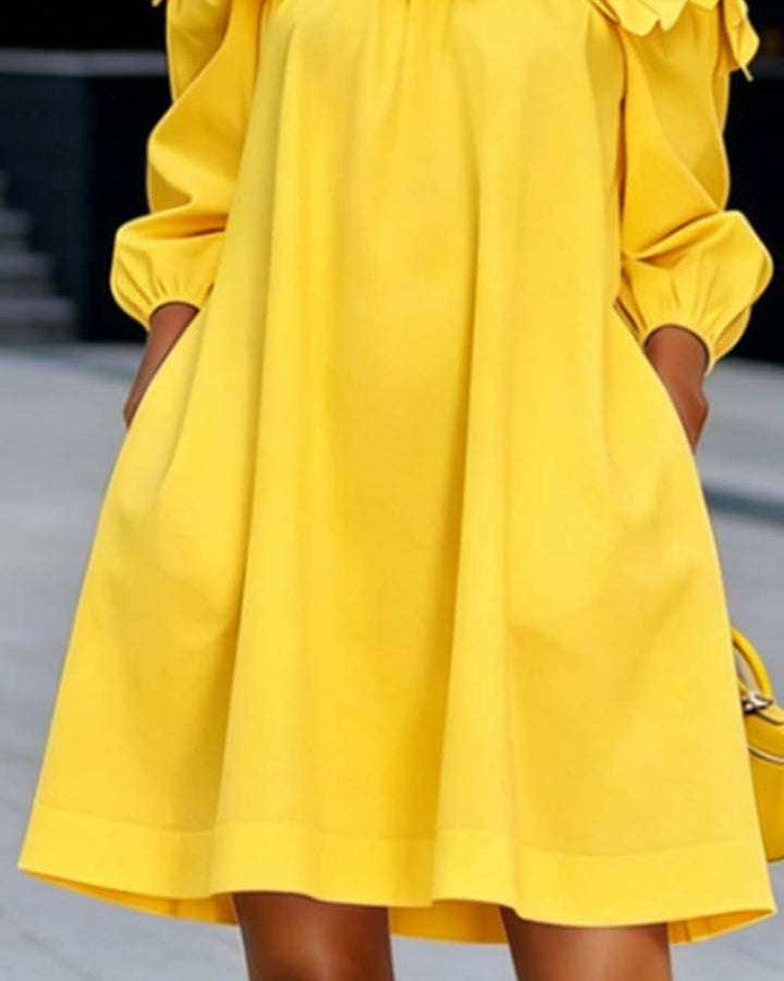 Loania - Robe À Épaules Dénudées Et Motifs Floraux