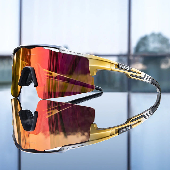 Aerovex - Lunettes De Vélo Enveloppantes À Verres Miroités