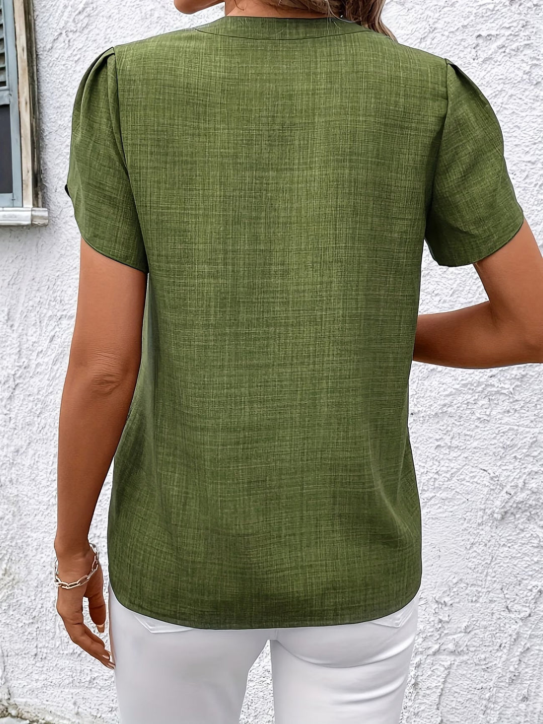 Kacey - T-shirt À Manches Courtes Et Col en V