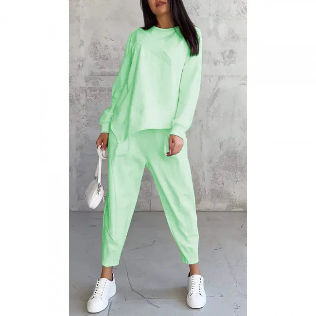 Tashia - Ensemble Décontracté Composé d'un Sweat à Manches Longues et d'un Pantalon de Jogging