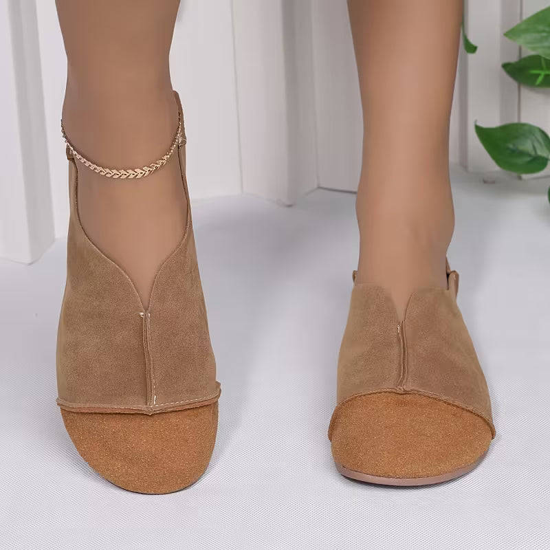 Bethan - Chaussures Plates Souples et Pliables à Bout Carré