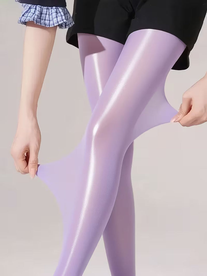 Bekah - Collants Extensibles Brillants Avec Pied
