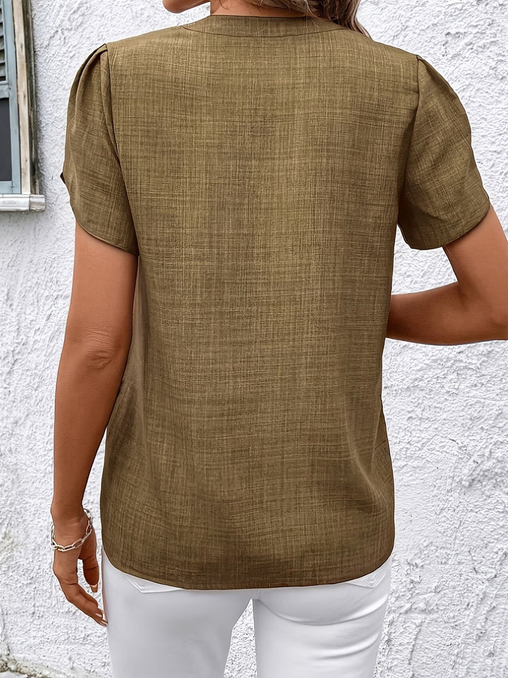 Kacey - T-shirt À Manches Courtes Et Col en V