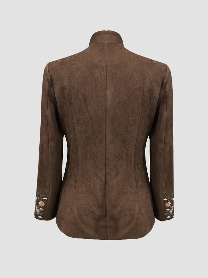Anisaa - Veste Élégante À Col Montant