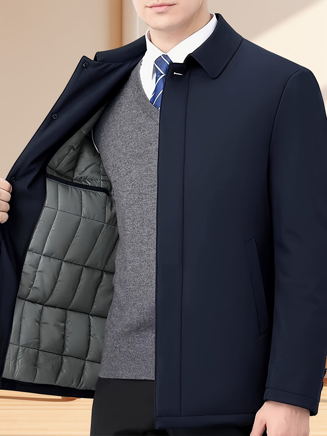 Lewinn - Veste De Ville Avec Patte De Boutonnage Sur Le Devant