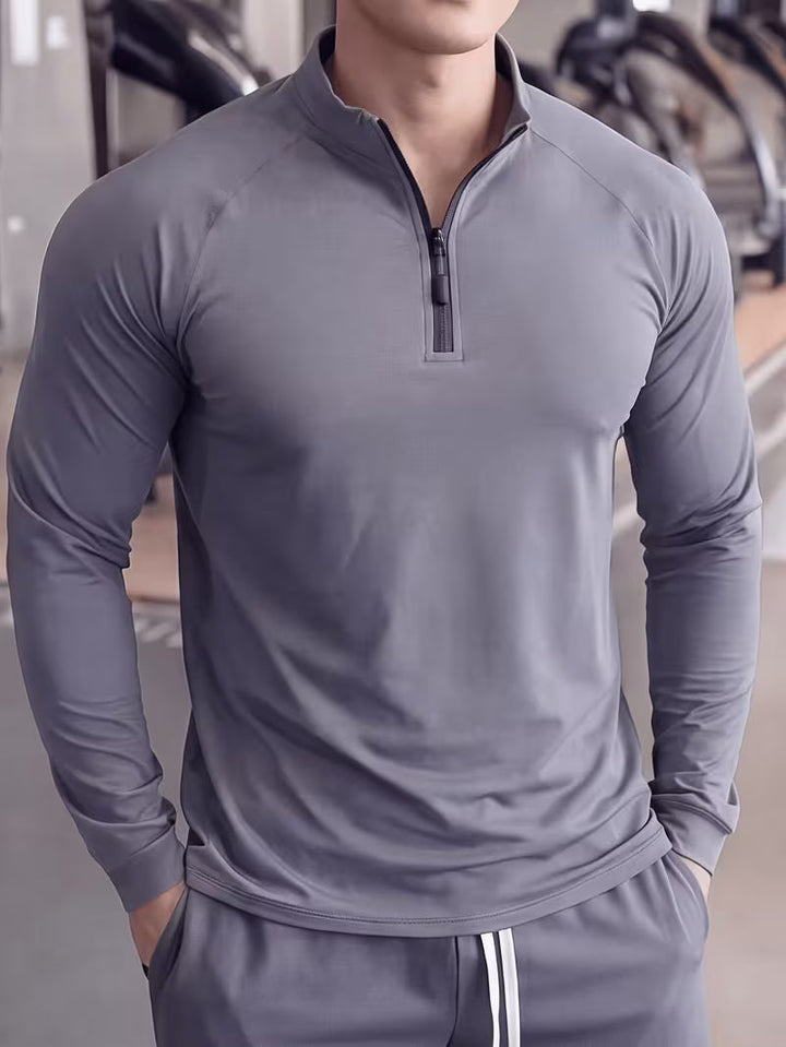 Zerdan - Sweat-shirt À Manches Longues Et Demi-zip