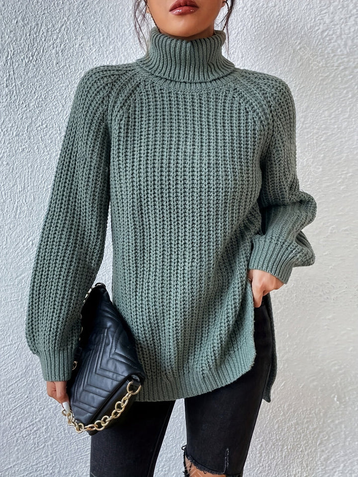 Felina - Pull À Col Roulé Et Manches Longues en Maille