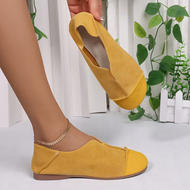 Bethan - Chaussures Plates Souples et Pliables à Bout Carré