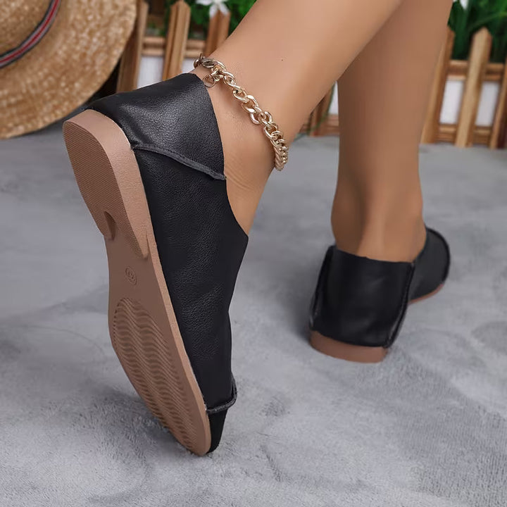Bethan - Chaussures Plates Souples et Pliables à Bout Carré
