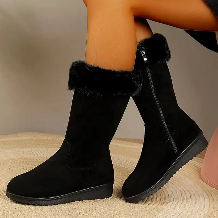 Neah - Bottes Longues Chaudes Avec Fermeture Éclair