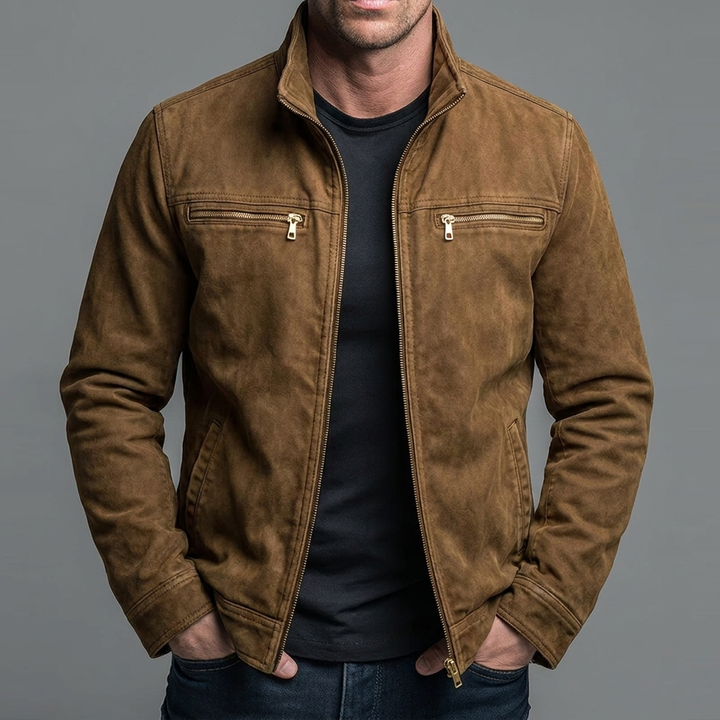 Narick - Veste en Jean Ample À Fermeture Éclair