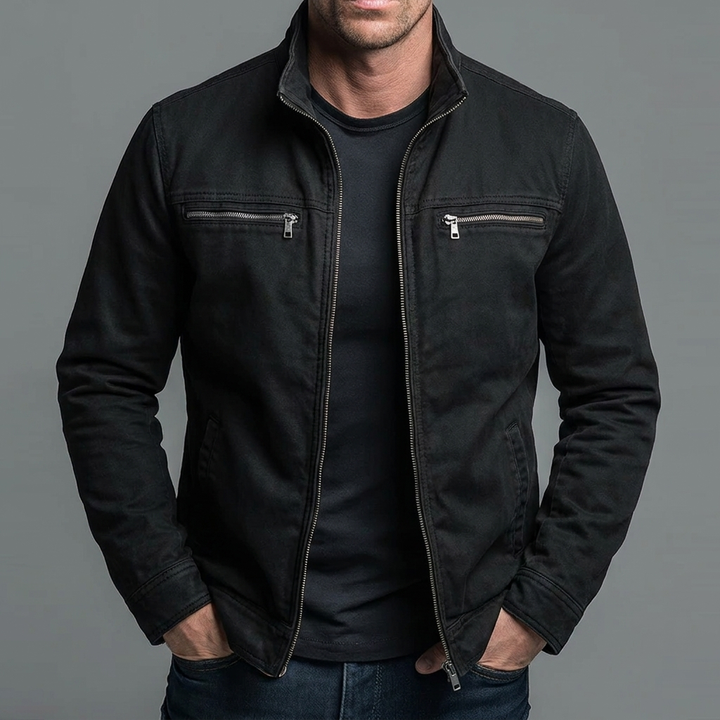 Narick - Veste en Jean Ample À Fermeture Éclair
