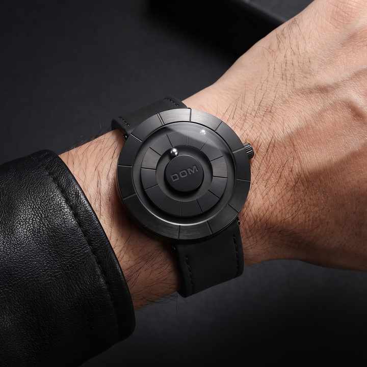 Shoib - Montre Avec Affichage De L'heure Et Perle Magnétique