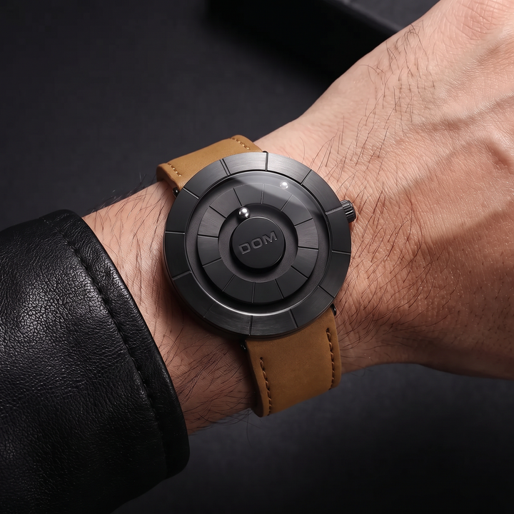 Shoib - Montre Avec Affichage De L'heure Et Perle Magnétique