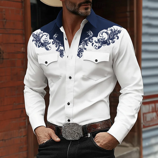 Leif - Chemise Classique De Style Western