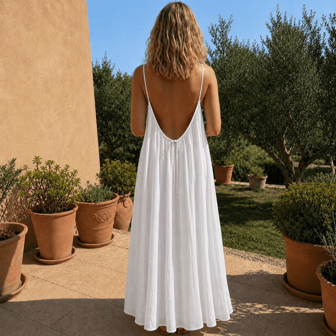 Diandra - Robe Longue Élégante Dos Nu